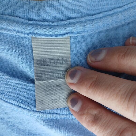 Cropped T-Shirt Not Today Satan Blue Crew Neck Raw Hem Graphic Tee Humor - Picture 4 of 7